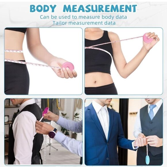 Tape Measure 60 Inch Retractable Measuring Tape for Body and more - Picture 3 of 6